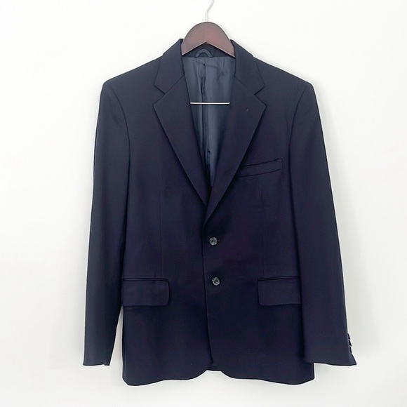 Yves St. Germaine Paris Navy Blue Wool Blazer - Picture 1 of 9